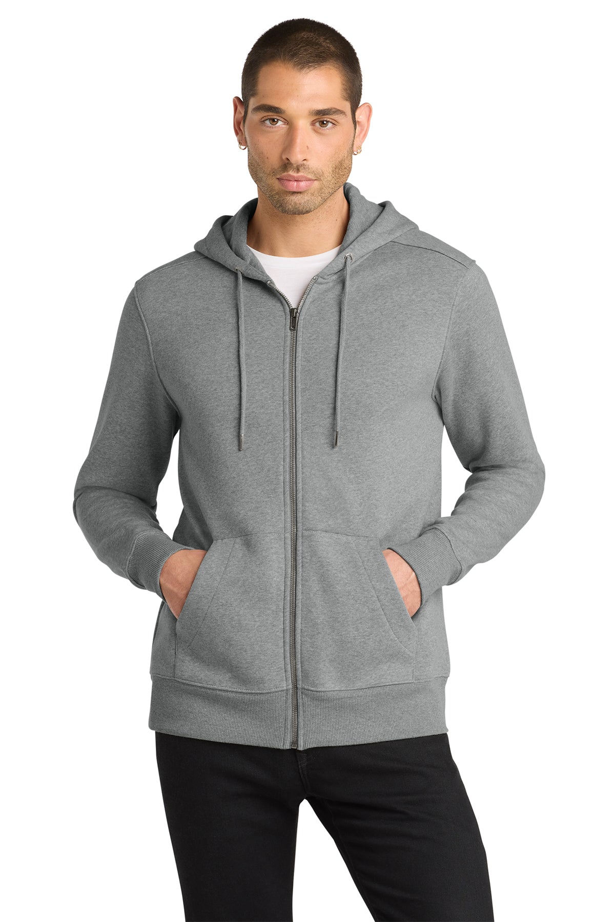 District Perfect Weight Fleece Full-Zip Hoodie