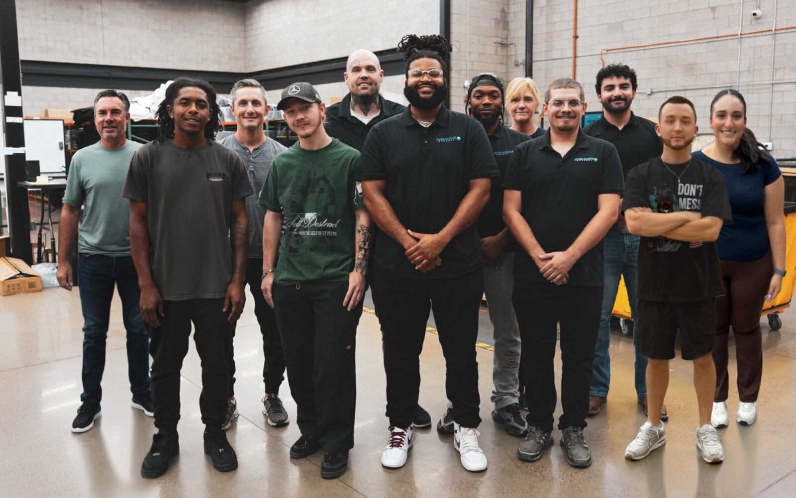 The Pure Choice Apparel team in our Phoenix production facility